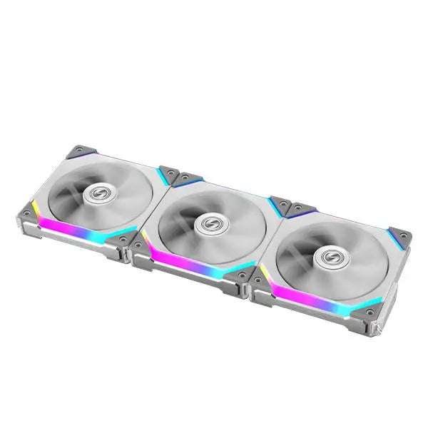 Lian Li Uni Fan Sl120 White 120Mm Argb Cabinet Fan (Triple Pack) – TechCure India