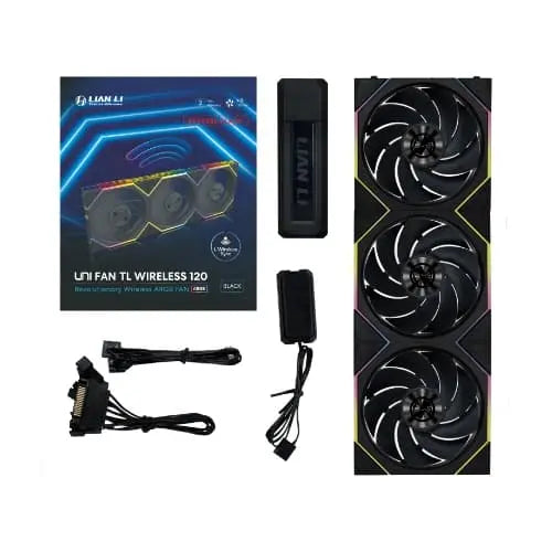 Lian Li Uni Fan TL Wireless 120 Reverse Blade ARGB Cabinet Fan (Triple Pack) (G99-12RTL1W3B-IN) – TechCure India