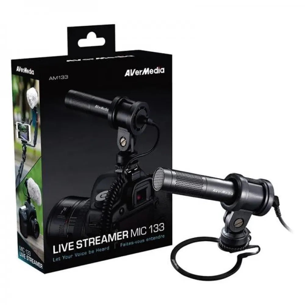 AVERMEDIA AM133 Live Streamer Mic ( Black ) – TechCure India