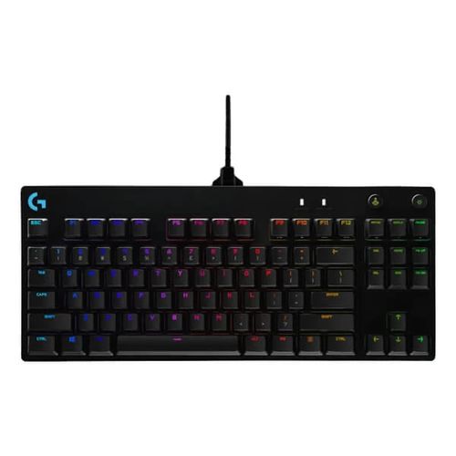 LOGITECH G Pro RGB Tenkeyless Mechanical Wired Gaming Keyboard ( Clicky Blue ) – TechCure India
