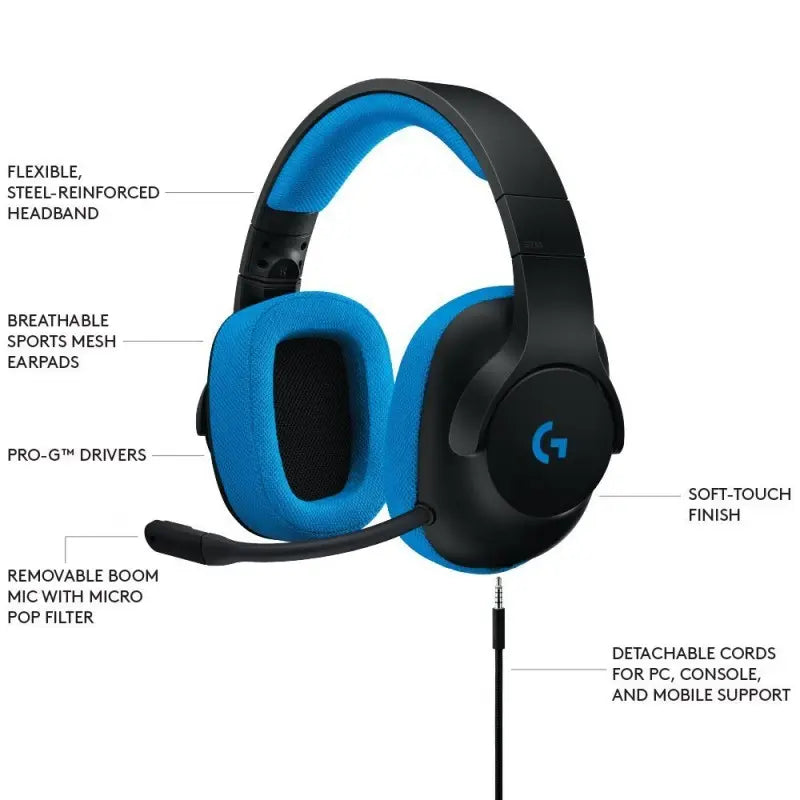Logitech G233 Prodigy Black Gaming Headset – TechCure India