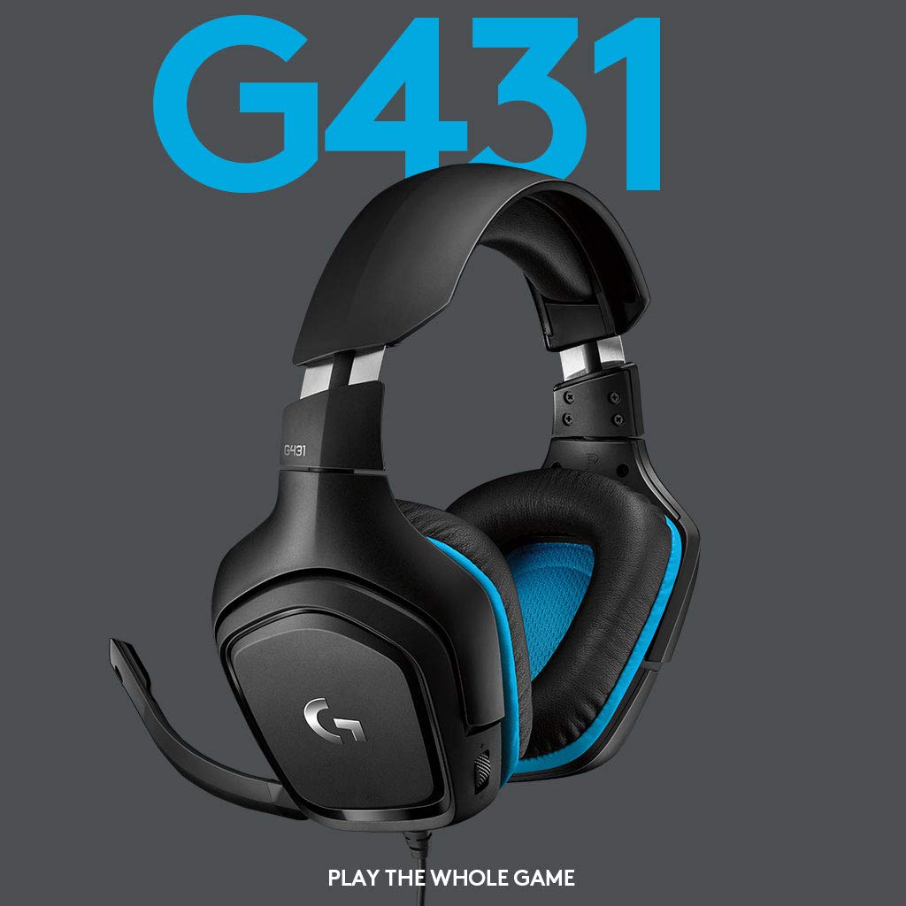 LOGITECH G431 GAMING HEADPHONE BLACK – TechCure India