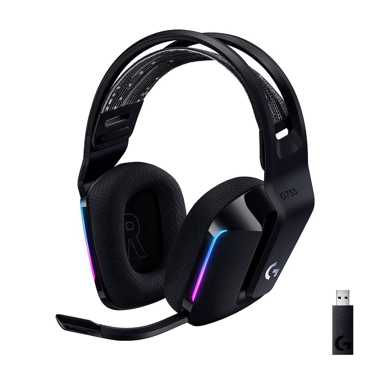 LOGITECH G733 RGB WIRELESS GAMING HEADPHONE BLACK – TechCure India