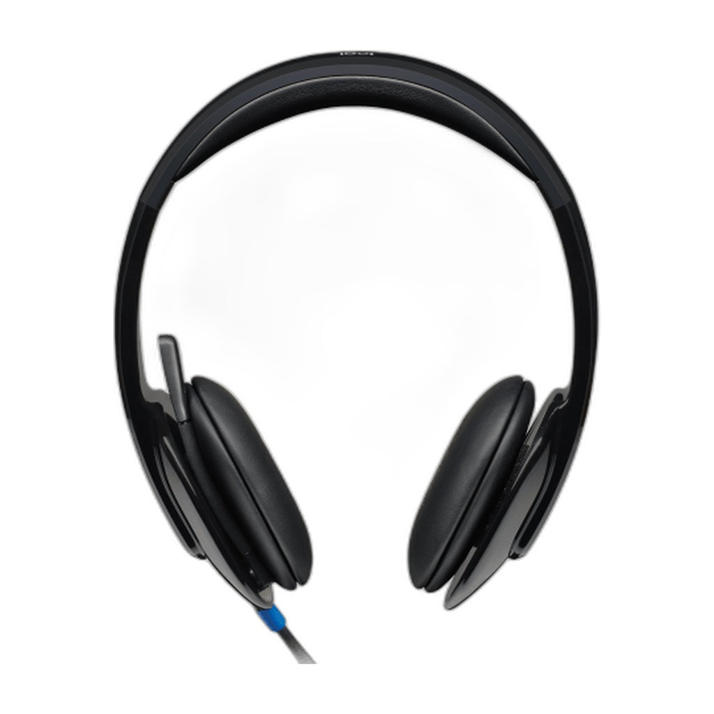 LOGITECH H540 USB Wired Stereo Gaming Headphone ( Black ) ( Pc – H540 USB Computer Headset - front view – TechCure India