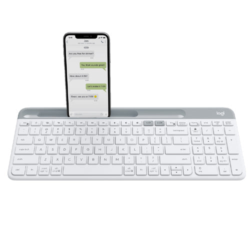 LOGITECH K580 60% Membrane Wireless Keyboard ( Off-White ) – TechCure India