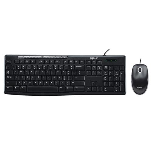 LOGITECH MK200 Media Wired Keyboard and Mouse Combo 920-003550 – TechCure India