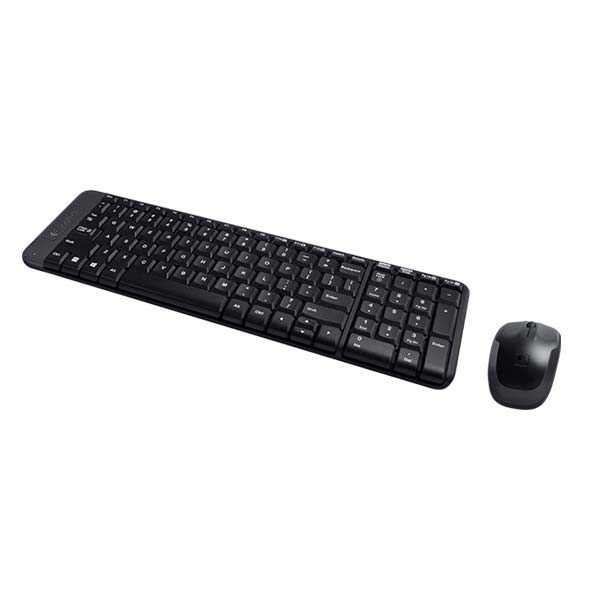 Logitech MK220 Mouse and Wireless Laptop Keyboard (Black) – TechCure India