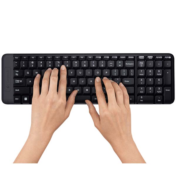 Logitech MK220 Mouse and Wireless Laptop Keyboard (Black) – TechCure India