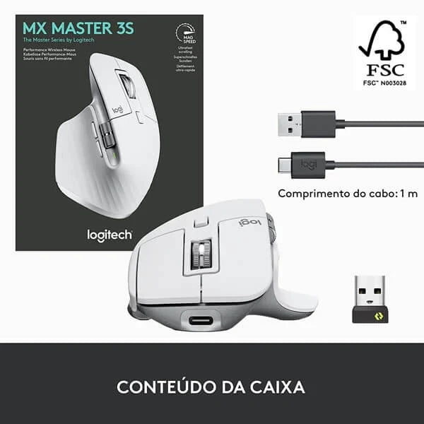 LOGITECH MX Master 3S Wireless+Bluetooth Ergonomic Gaming Mouse ( MX Master 3S ) ( 8000DPI / 7… – photo 2 – TechCure India