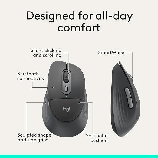 Logitech Signature Comfort Plus M850 L Wireless Mouse – photo 4 – TechCure India