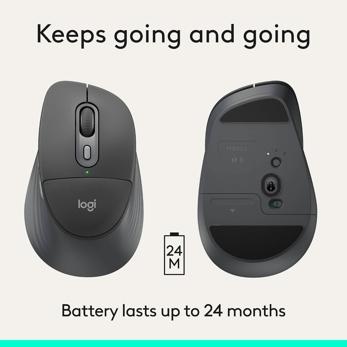Logitech Signature Comfort Plus M850 L Wireless Mouse – photo 6 – TechCure India