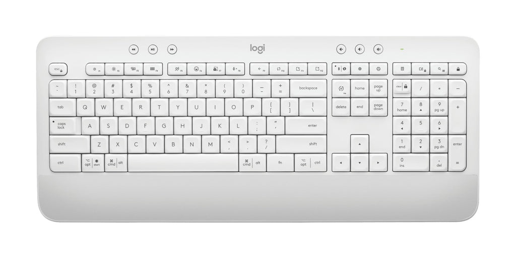 Logitech Signature K650 Full Size Membrane Wireless Keyboard (Off-White) – 920-010987 – TechCure India