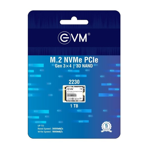 EVM M.2 2230 NVMe 1TB SSD – TechCure India