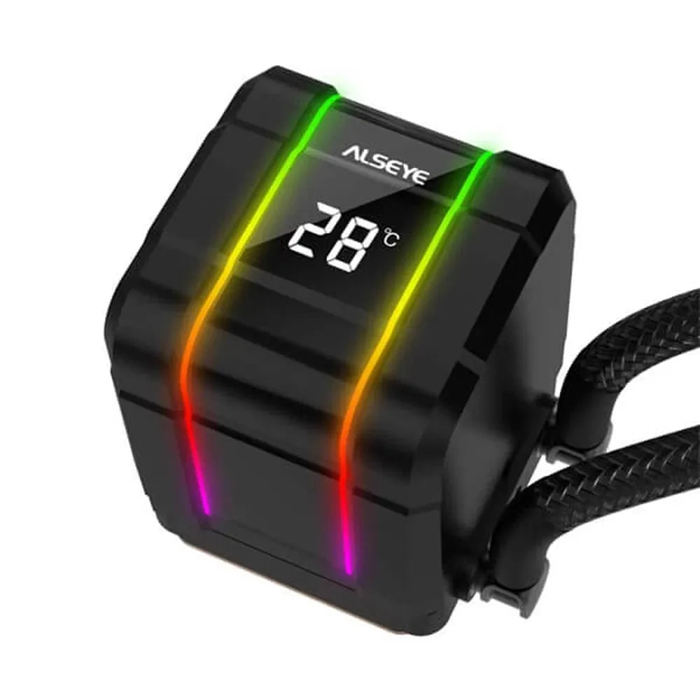 ALSEYE M240 Plus II ARGB 240mm CPU Liquid Cooler (Black) - 2