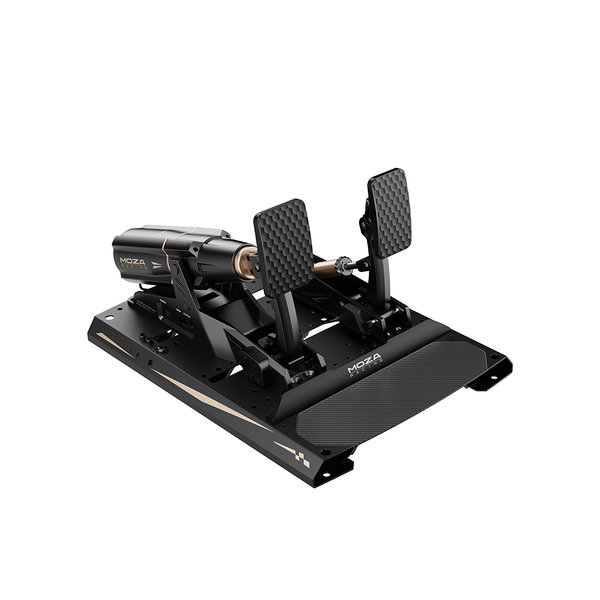 MOZA mBooster Active Pedal Set with CRP2 Throttle, Dual 200kg Load Cell, Active Force Feedback, Aluminum Alloy and Carbon Fiber – TechCure India