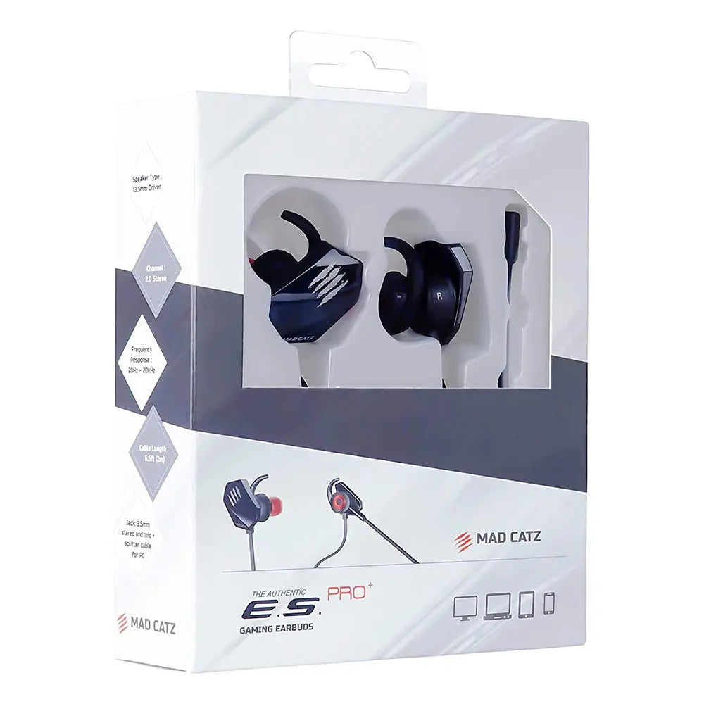 Mad Catz E.S. Pro + Gaming Ear Buds (Black) (Ae21Cdinbl000-0) – TechCure India