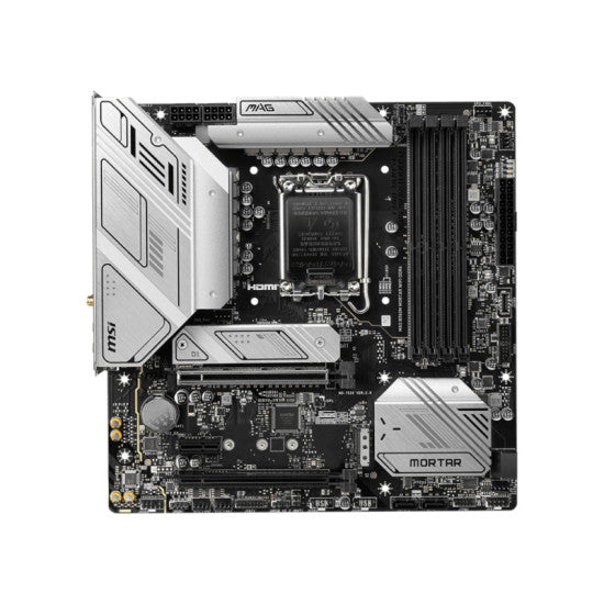 MSI MAG B760M Mortar Wifi DDR4 Intel Motherboard - 2