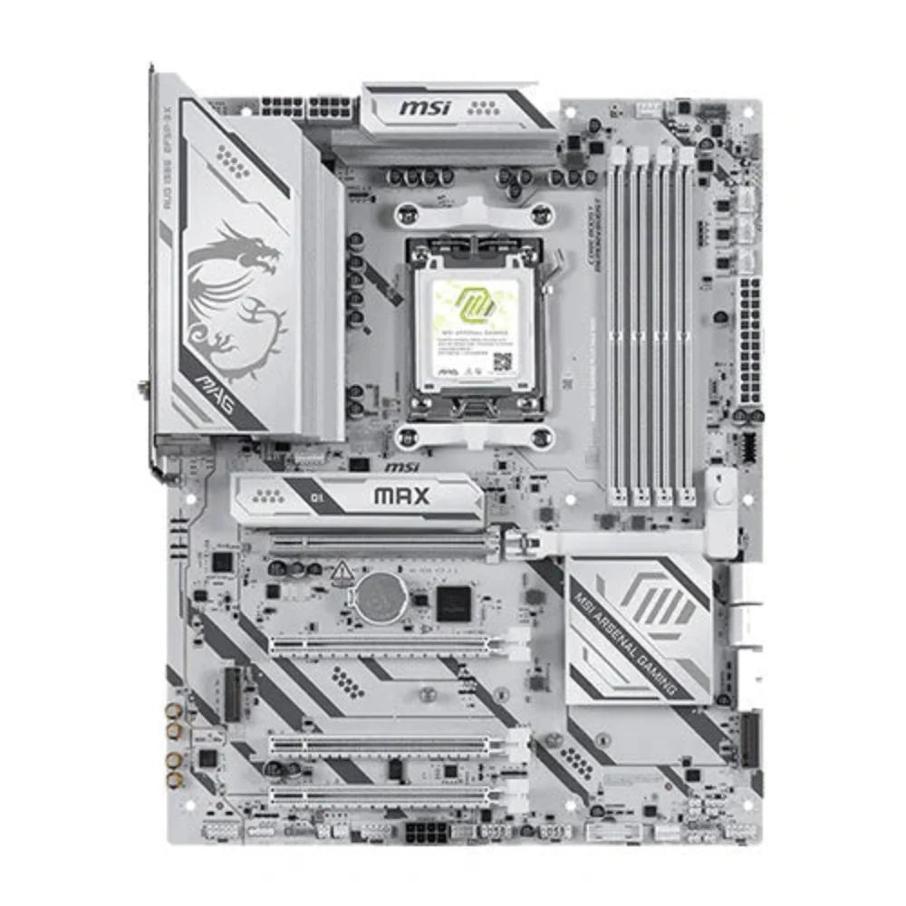 MSI MAG B850 Gaming Plus Max Wifi7 DDR5 White AMD Motherboard - 2