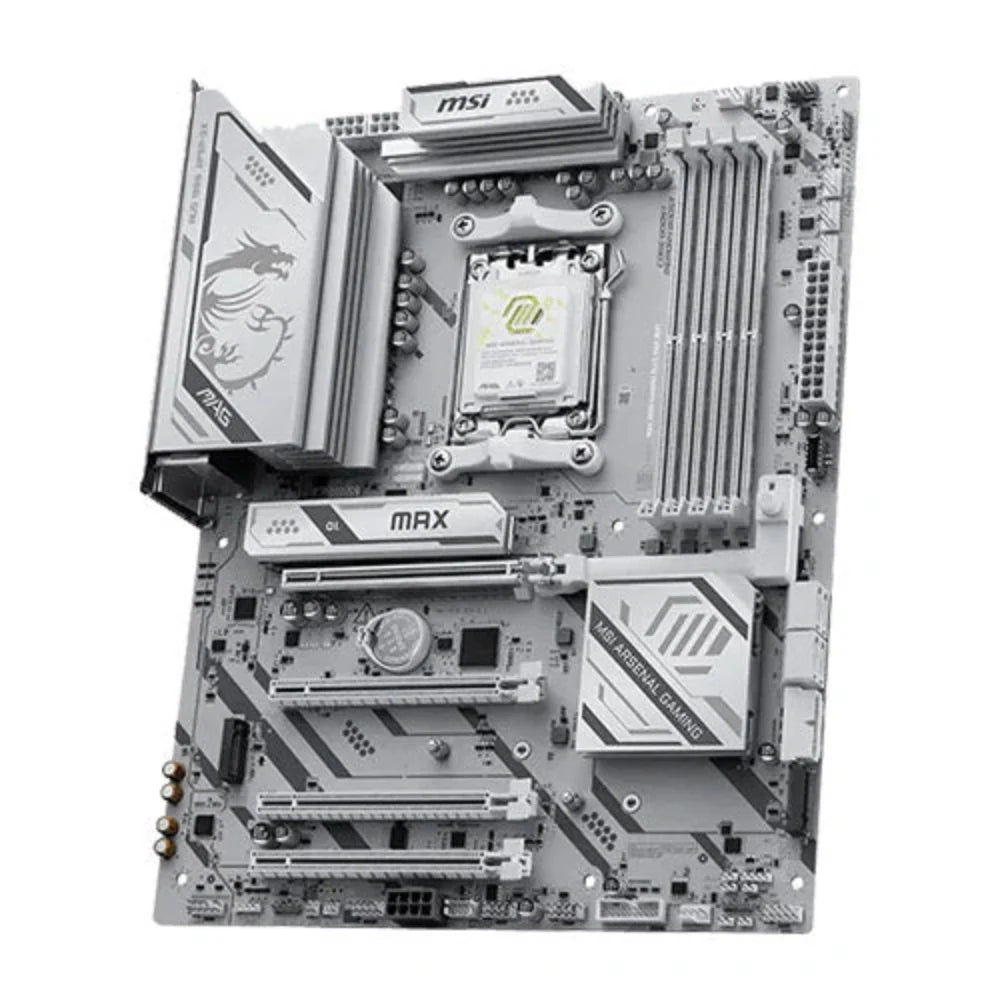 MSI MAG B850 Gaming Plus Max Wifi7 DDR5 White AMD Motherboard - 3