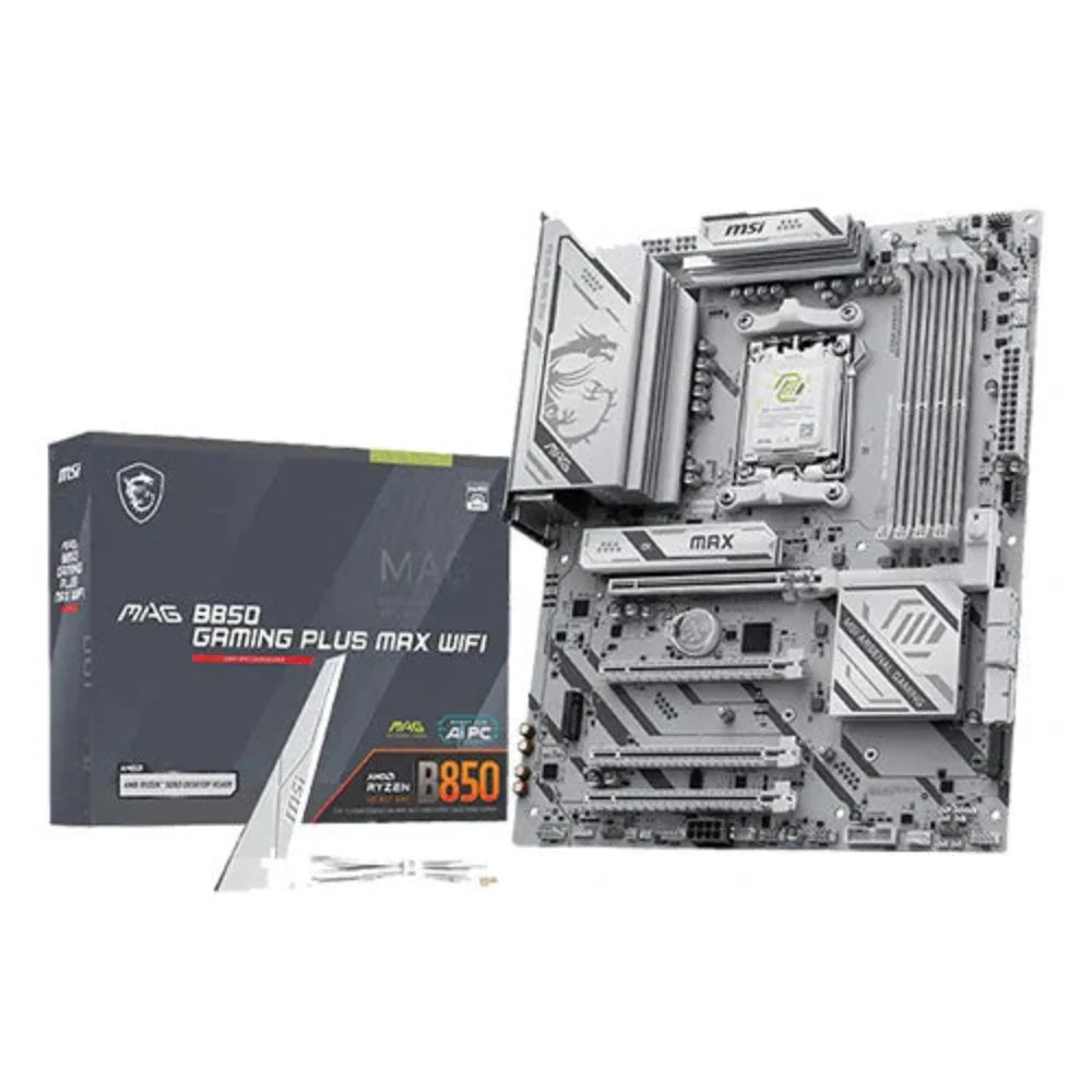 MSI MAG B850 Gaming Plus Max Wifi7 DDR5 White AMD Motherboard