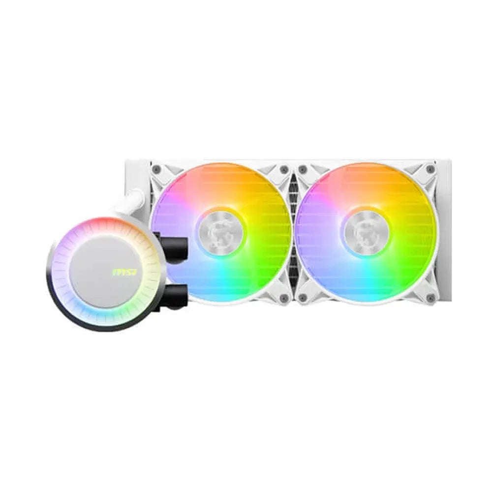MSI MAG CoreLiquid E240 ARGB 240mm CPU Liquid Cooler (White) - 3