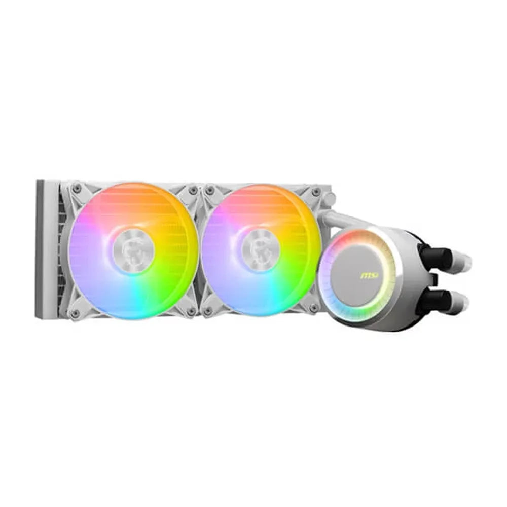 MSI MAG CoreLiquid E240 ARGB 240mm CPU Liquid Cooler (White) - 4