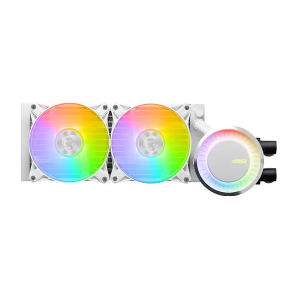 MSI MAG CoreLiquid E240 ARGB 240mm CPU Liquid Cooler (White) - 2