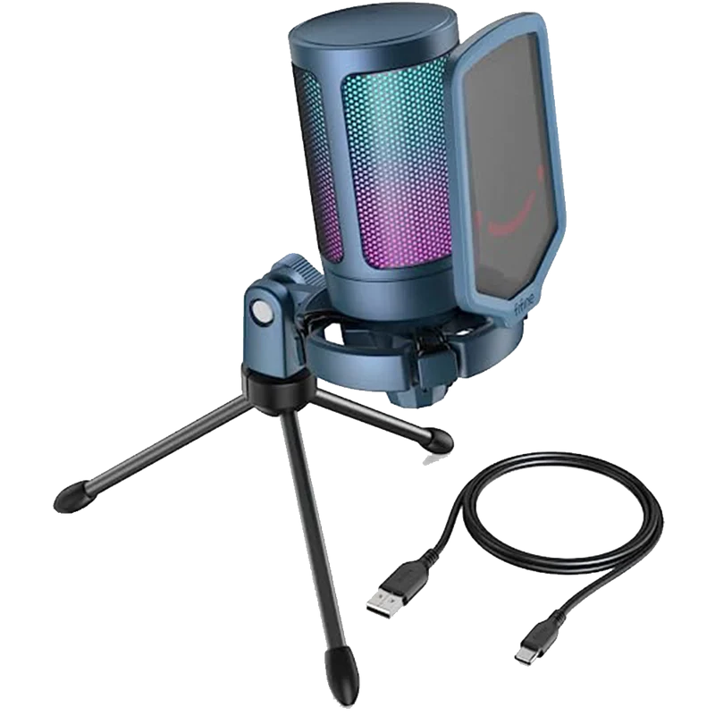 FIFINE Ampligame A6V USB Gaming Microphone ( Blue ) – TechCure India