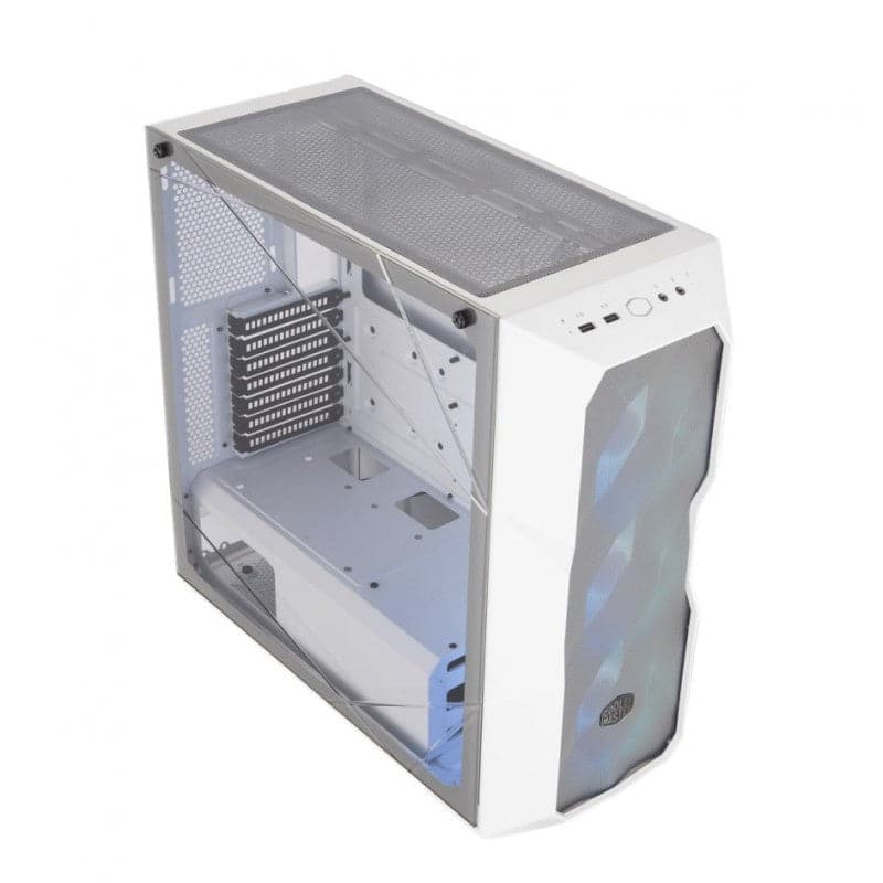 COOLER MASTER Masterbox TD500 Mesh EATX Mid Tower Cabinet (White) - 2