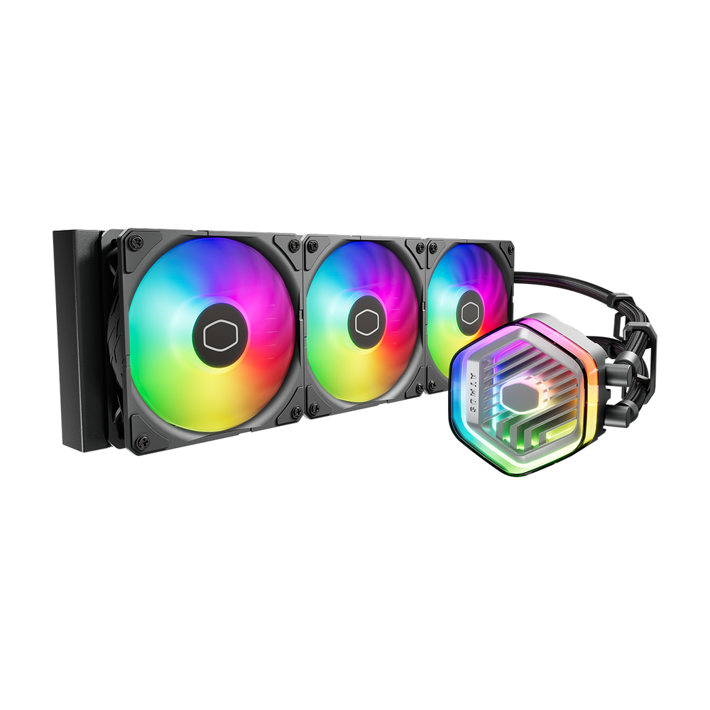 COOLER MASTER Master Liquid 360 Atmos ARGB 360mm CPU Liquid Cooler (Black)