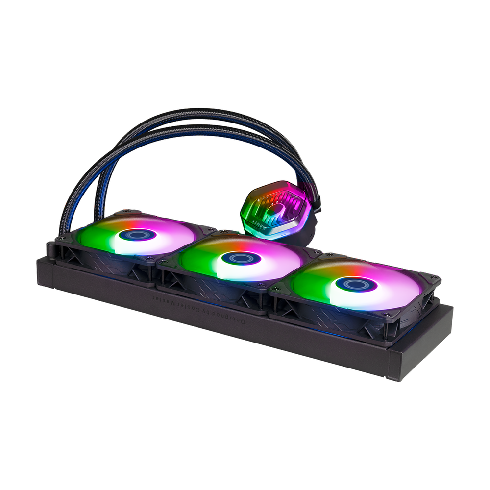 COOLER MASTER Master Liquid 360 Atmos ARGB 360mm CPU Liquid Cooler (Black) - 4