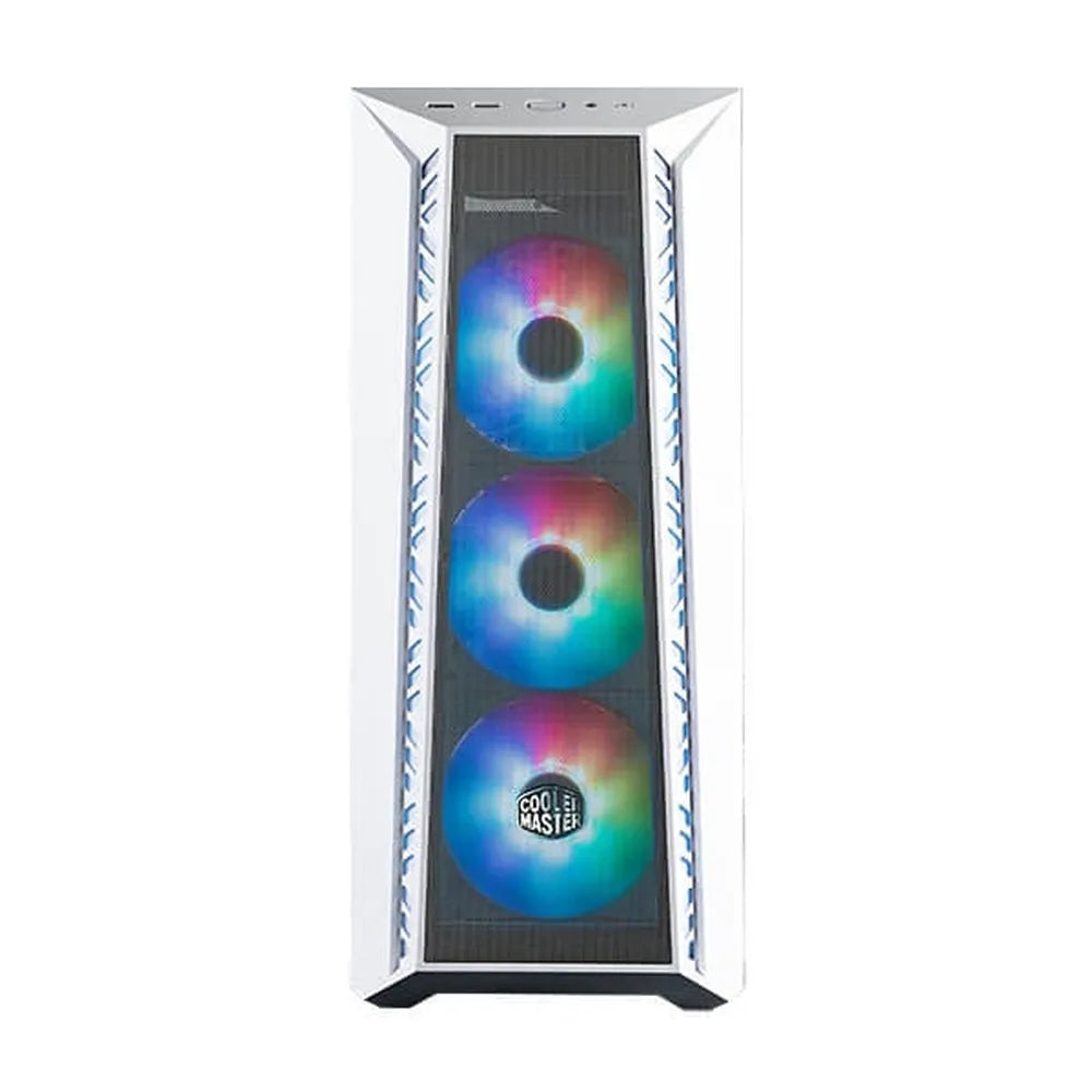 COOLER MASTER MasterBox 520 Mesh ARGB EATX Mid Tower Cabinet (White) - 2