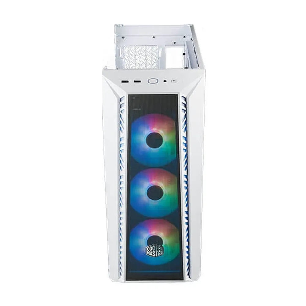 COOLER MASTER MasterBox 520 Mesh ARGB EATX Mid Tower Cabinet (White) - 3