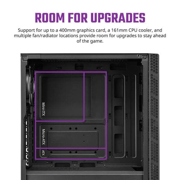 COOLER MASTER Masterbox MB600L V2 ATX Mid Tower Cabinet (Black) - 5