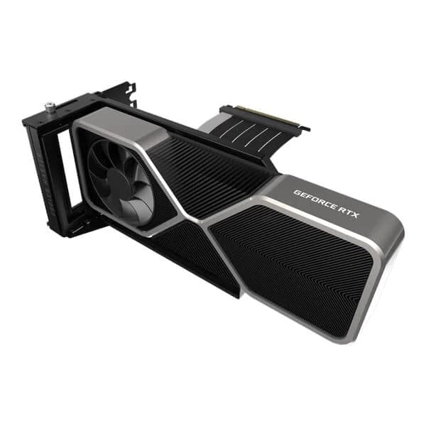 COOLER MASTER Vertical Graphics Card Holder Kit V3 - PCIe 4.0 Riser Cable For E-ATX Cabinet (Black) - 2