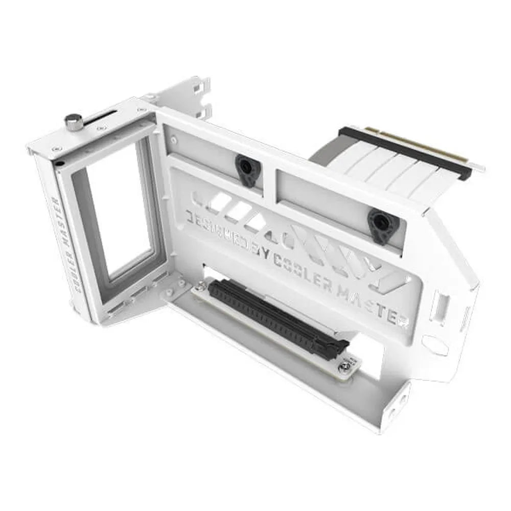 COOLER MASTER Vertical Graphics Card Holder Kit V3 - PCIe 4.0 Riser Cable For E-ATX Cabinet (White) - 3