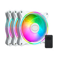 COOLER MASTER MasterFan MF120 Halo ARGB Cabinet Fan (White) (Triple Pack) – TechCure India