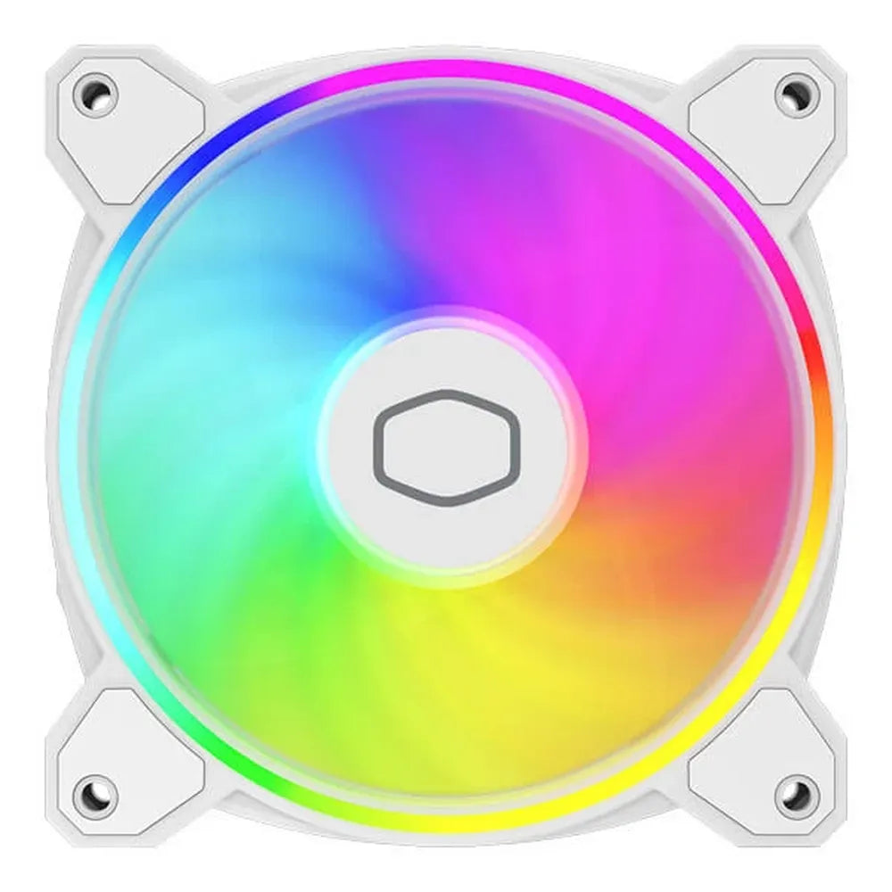 COOLER MASTER MasterFan MF120 Halo 2 ARGB White PWM Cabinet Fan ( Single Pack ) - 2