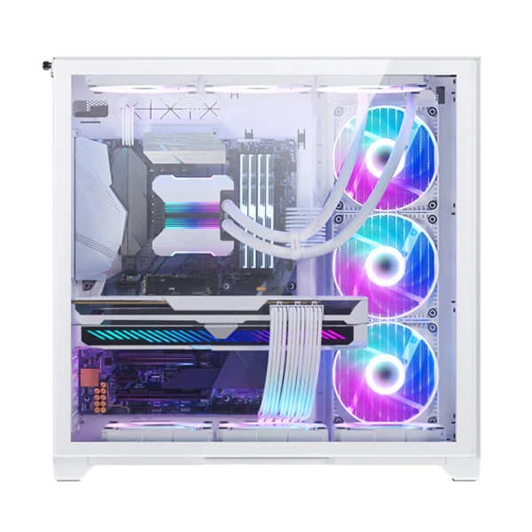 PHANTEKS MagniumGear Neo Qube 2 Infinity Mirror DRGB EATX Mid Tower Cabinet (White) - 6