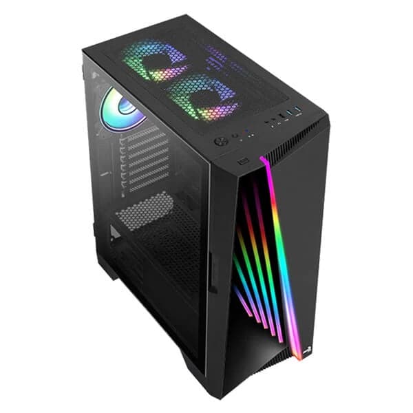 AEROCOOL Mirage ARGB ATX Mid Tower Cabinet (Black) - 2