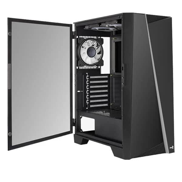 AEROCOOL Mirage ARGB ATX Mid Tower Cabinet (Black) - 5