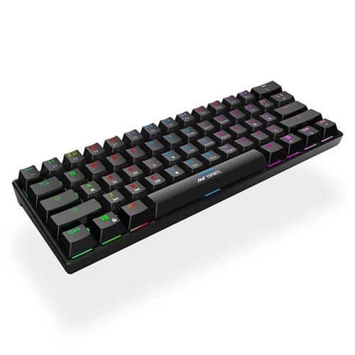 ANT ESPORTS MK1300 Mini 60% RGB Mechanical Wired Gaming Keyboard (Black) (Red Switch) (Linear Switch) (MK1300) – TechCure India