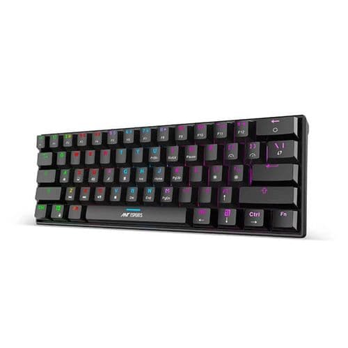 ANT ESPORTS MK1300 Mini 60% RGB Mechanical Wired Gaming Keyboard (Black) (Red Switch) (Linear Switch) (MK1300) – TechCure India