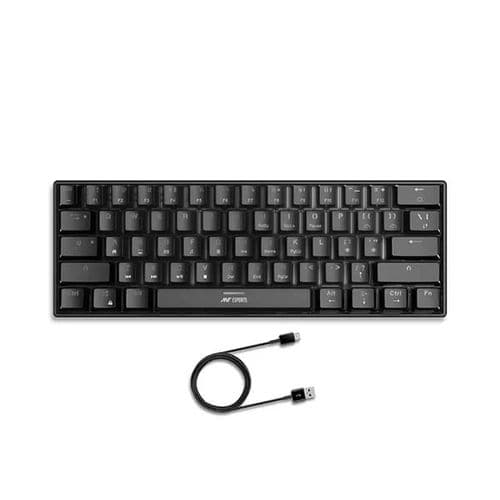 ANT ESPORTS MK1300 Mini 60% RGB Mechanical Wired Gaming Keyboard (Black) (Red Switch) (Linear Switch) (MK1300) – TechCure India
