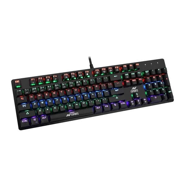 ANT ESPORTS MK3200 Full Size Mechanical Wired Gaming Keyboard (Black) (Blue Switch) (Clicky Switch) (MK3200) - 2