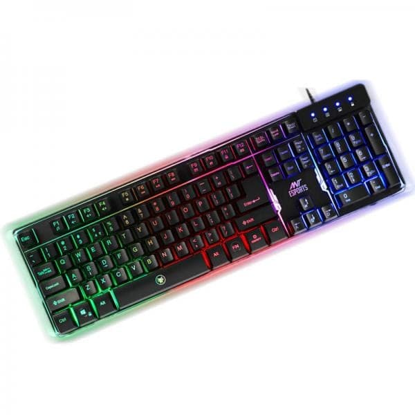 ANT ESPORTS MK700 Pro Full Size Backlit Rainbow Membrane Wired Gaming Keyboard (Black) (Membrane Keyboard) (MK700-Pro) - 2