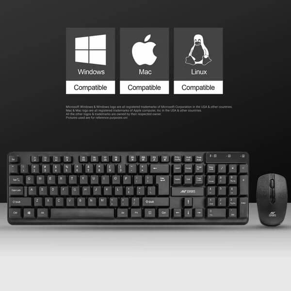 ANT ESPORTS MKWM2023 Full Size Wireless Gaming Keyboard (Black) (Membrane Keyboard) (MKWM2023) - 3