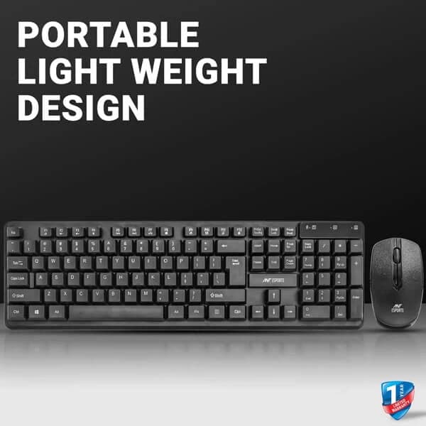 ANT ESPORTS MKWM2023 Full Size Wireless Gaming Keyboard (Black) (Membrane Keyboard) (MKWM2023) - 2