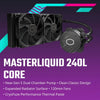 COOLER MASTER MasterLiquid 240L Core 240mm CPU Liquid Cooler (Black) - 2
