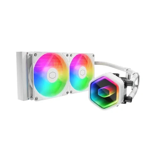 Cooler Master MasterLiquid Core NEX 240 ARGB CPU Liquid Cooler White – TechCure India